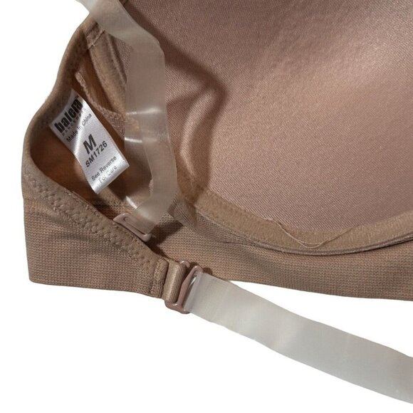 BALERA Seamless Dance Bra Medium Nude Soft Cups Invisible/Nude Straps Ballet NEW - Picture 6 of 15